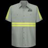 Enhanced Visibility Short Sleeve Cotton Work Shirt - Tall Sizes Thumbnail
