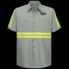 Enhanced Visibility Short Sleeve Cotton Work Shirt - Tall Sizes Thumbnail