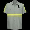 Enhanced Visibility Short Sleeve Cotton Work Shirt - Tall Sizes Thumbnail