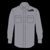Enhanced Visibility Long Sleeve Cotton Work Shirt - Tall Sizes Thumbnail