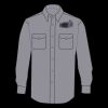 Enhanced Visibility Long Sleeve Cotton Work Shirt - Tall Sizes Thumbnail