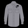 Enhanced Visibility Long Sleeve Cotton Work Shirt - Tall Sizes Thumbnail