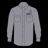 Enhanced Visibility Long Sleeve Cotton Work Shirt - Tall Sizes Thumbnail