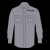 Enhanced Visibility Long Sleeve Cotton Work Shirt - Tall Sizes Thumbnail