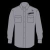 Enhanced Visibility Long Sleeve Cotton Work Shirt - Tall Sizes Thumbnail