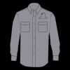 Enhanced Visibility Long Sleeve Cotton Work Shirt - Tall Sizes Thumbnail