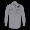 Enhanced Visibility Long Sleeve Cotton Work Shirt - Tall Sizes Thumbnail