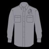 Enhanced Visibility Long Sleeve Cotton Work Shirt - Tall Sizes Thumbnail