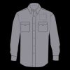 Enhanced Visibility Long Sleeve Cotton Work Shirt - Tall Sizes Thumbnail